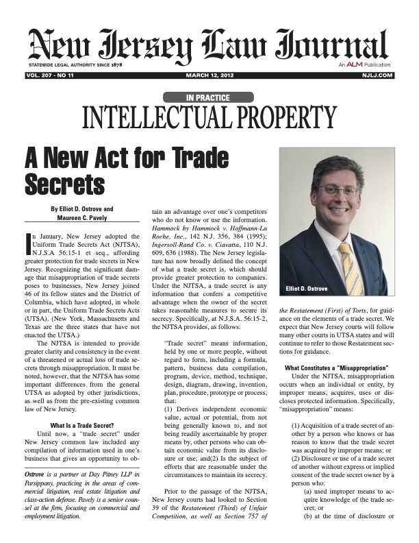 IP New Jersey Law Journal